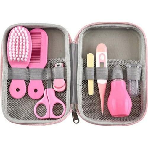 8pcs/set Baby Nail Scissors Clipper Portable Infant Child Healthcare Tools Sets Newborn Grooming Care Kits for Toddler Gift