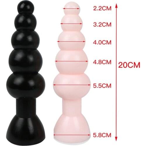 Big Size Anal Plug Toys for Gay Men Butt Plug Prostate Massager Ass Expansion Vagina P Spot Sex Toys for Male and Female 2Colors