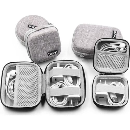 Small Headphones Case Oxford Mobile Wire Organizer Ipad Cable Storage Bags USB Cable Charger Organizer Storage Gadgets