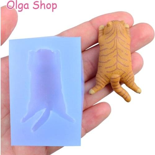 DYL738 Cat Silicone Mold - Animal Mold Fondant Candy Chocolate Cake Decoration Resin Polymer Clay Sugarcraft Mould