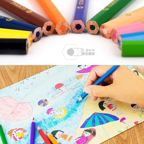 24/36pcs Colour Pencils Color Pencil Wooden Colored Pencil Basswood Drawing Pencils Office School Supplies
