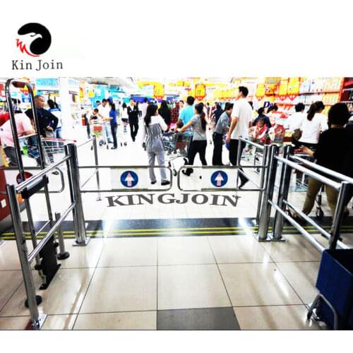 KINJOIN Dual Swing Barrier For Access Control Shopping Mall Supermarket Channel Use