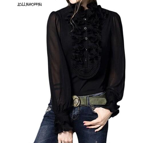 LOLLINPOPPIN Black And White Blouses