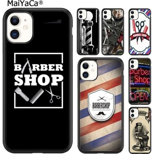 MaiYaCa Barber Shop Hair Stylist Salon Phone Case Cover For iPhone SE 6 6s 7 8 plus X XR XS 11 12 pro max Galaxy S8 S9 S10 shell