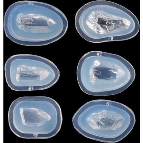 Handmade Natural Crystal Quartz Rock Cluster Geode Druzy Stone Epoxy Resin Mold Pendant Mold Resin Jewelry Making Tools