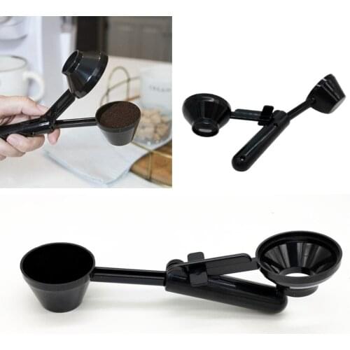2021 New 1 Pc Coffee Scoop And Funnel For Single-serve Refillable Capsules 2 Tablespoon Portioned Coffee Scooper Spoon