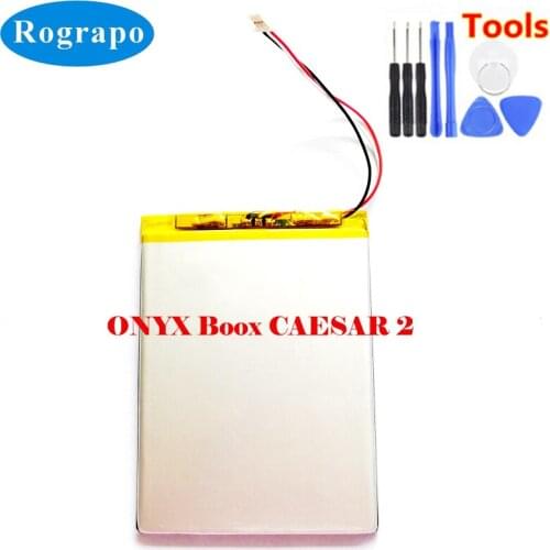 New 3.7V 3500mAh Li-Polymer Battery For ONYX Boox CAESAR 2 e-Book Reader Accumulator 3-wire Plug + Free Tools