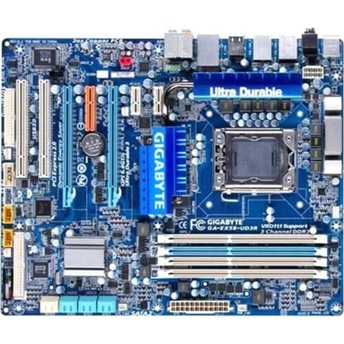 Original motherboard Gigabyte GA-EX58-UD3R EX58-UD3R 1366 pin X58 Desktop mainboards support L5639 L5520