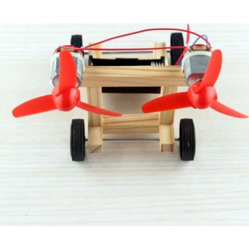 Bi-wing wind racing puzzle technology diy hand-assembled small production material package childrens educational assembled toys