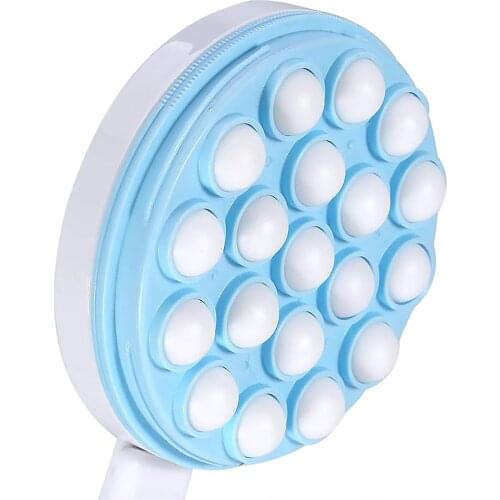 Long Handle Hanging Soft Lotion Applicator Back Body Bath Shower Scrubber Brush Plastic For Bathroom Shower Brush Massaging Tool