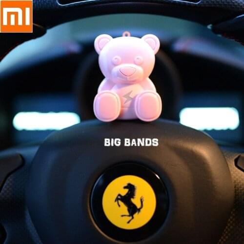 Portable mini hanging neck Bear Air Purifier USB Rechargeable Purifier Portable air Space Clear Odor For Office Car Room