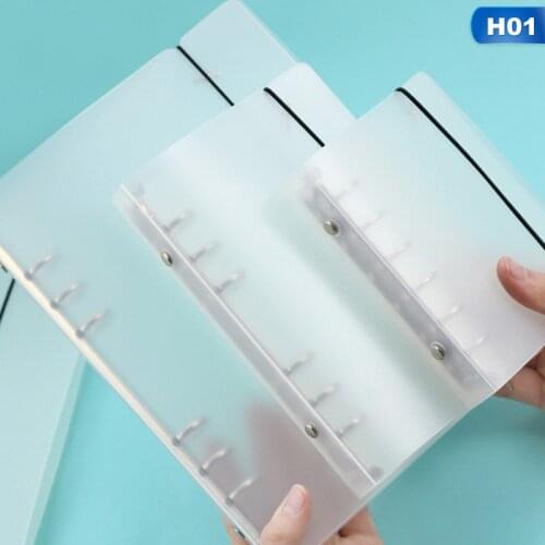 A7 A6 A5 Transparent Loose Leaf Binder Notebook Inner Core Cover Note Book Planner Office Stationery Supplies