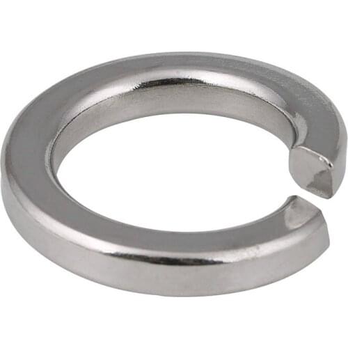 100Pcs DIN127 GB93 M2 M2.5 M3 M4 M5 M6 M8 304 Stainless Steel Shells Pad Spring Lock Washer Elastic Gasket