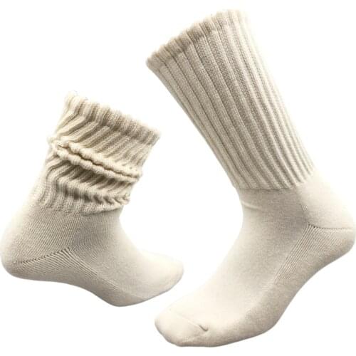 RMSWEETYIL Slouch Slouchy Socks for Women Scrunch Long Loose Stacked Chunky Thick Cotton Ladies Girls Casual Winter Boot Sock