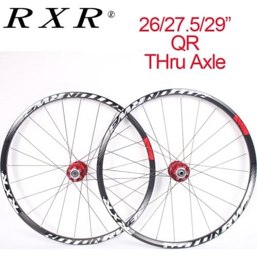 RXR 26 27.5 29 Mountain Bike Wheelset Front Rear Wheel Aluminum Alloy Hub Wheel Set Fit Shimano Cassette