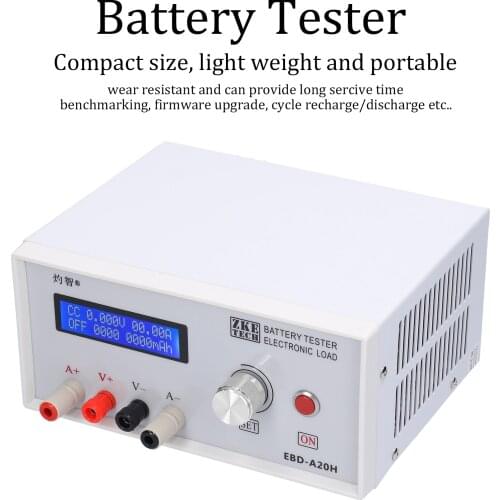 EBC-A20H Battery Tester 30V 20A 200W Multifunction Direct Current Electronic Load Discharger Support PC Online Software Control