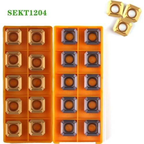 Carbide Insert SEKT1204 AFTN FK VP15TF US735 UE6020 Lathe Milling Blade SEKT CNC Machine Mill Turning Cutting Tool for P.M.K