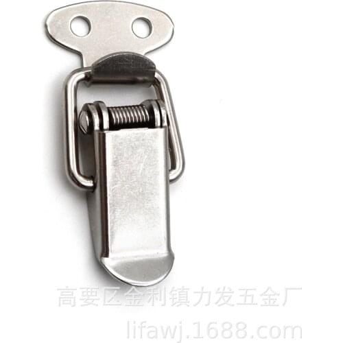 10pcs Universal Box and Bag Stainless Steel Spring Buckle Heavy Metal Box Buckle Bottle Nipple Small Lock Box Buckle