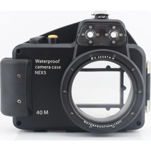 Meikon 40m/130ft Diving Camera Waterproof Housing Case for Sony Nex-5 16mm