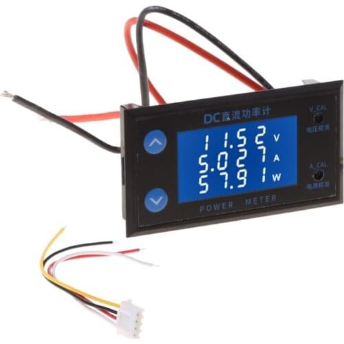 DC 0-200V 10A Voltmeter Ammeter Power Meter Voltage Current Monitor Panel Meter