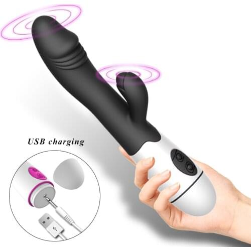 Double Motors G Spot Rabbit Vibrators For Women Orgasm Clitoris Stimulation Vaginal Female Masturbator Adult Sex Toys For Women