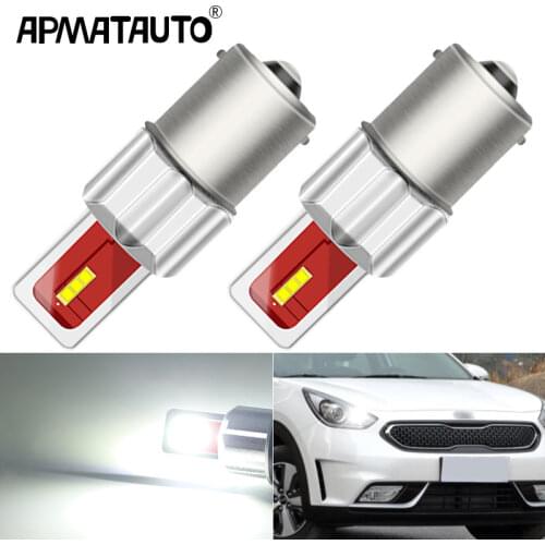 2pcs Canbus 2400lm For Kia Niro 2016-2018 Car LED Daytime Running DRL Driving Light BA15S 1156 P21W 7506 Auto Lamp Accessories