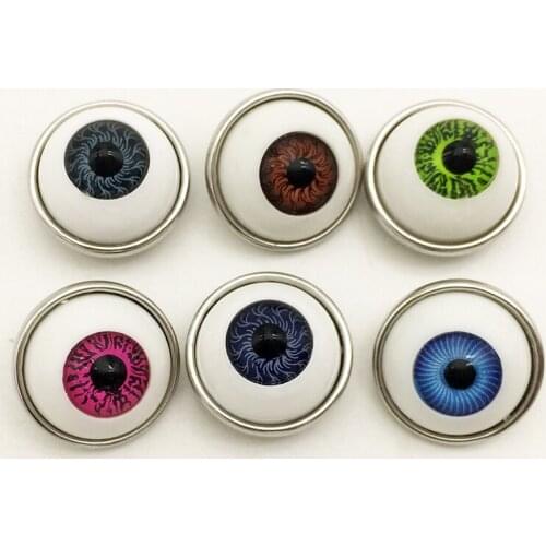 20PCS/SET eye Metal Snap Button For Snap JEWELRY (fit 18mm 20mm Snap) MQ2232