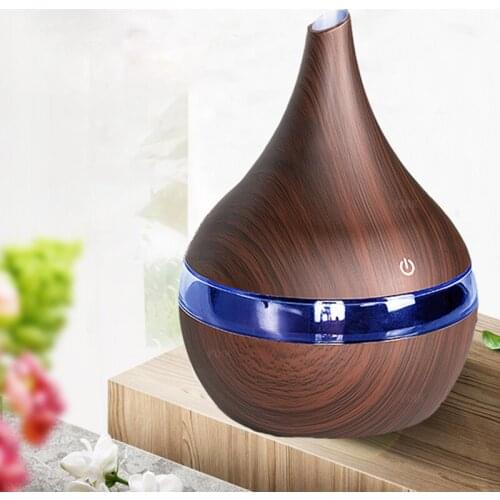300ML Electric Aroma Air Diffuser Wood Ultrasonic Humidifier USB Essential Oil Aromatherapy Cool Mist Maker For Home oil diffuse