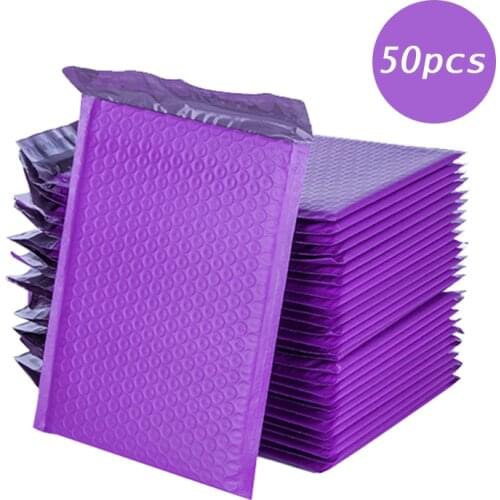 50Pcs/Set Portable Thickened Packing Bubble Bag Shipping Foam Packages Mini Shockproof Padded Envelopes