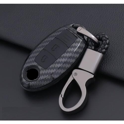 ABS Carbon Fiber Shell Car Remote Key Cover Case For Nissan Qashqai J10 J11 X-Trail kicks Tiida Pathfinder Murano Note Juke