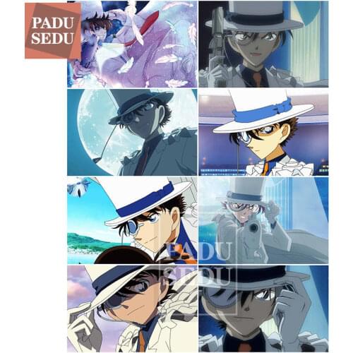 Anime Poster Kaitou Kiddo 5d Diy Diamond Painting Crystal Detective Conan KID Full Round Daimond Mosaic Embroidery Decor Bedroom