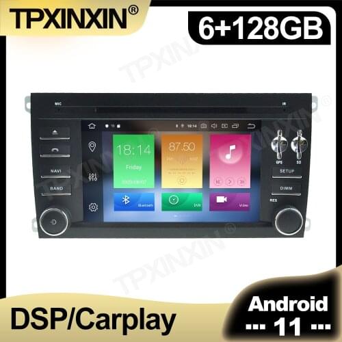 128GB Android 11.0 Car Radio For Porsche Cayenne 2003 2004 - 2010 Multimedia Auto Video DVD Player Navigation Stereo GPS 2 din