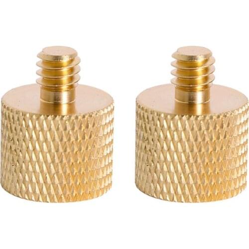 Pure Copper 1/4 Female to 3/8 Male Tripod Thread 1/4 Male to 3/8 Female Reducer Adapter Mount Screw for Photofraph Light