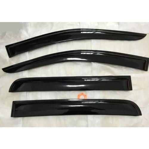 Car wind deflector for nissan navara frontier 2017 D23 black window deflector guard for nissan navara np300 2014-2016 vent visor