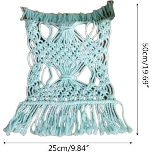 Baby Photography Prop Blanket Handmade Cotton Rope Woven Tassel Carpet Rug Decor