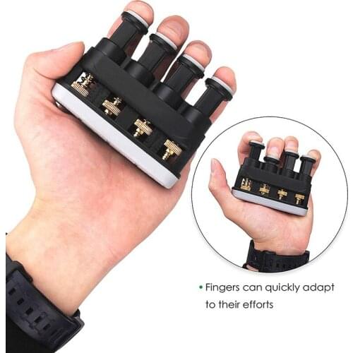 Fitness Finger Exerciser Hand Grip Finger Power Strengthener Trainer Adjustable 4Lb-7Lb For Musicians Guitar Beginner Workout