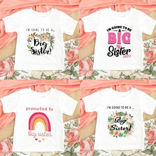 I'm Being Promoted To Big Sister Kids T-Shirt Childrens Toddlers T Shirt Top 2022 Baby Announcement Toddler Shirt Clothes