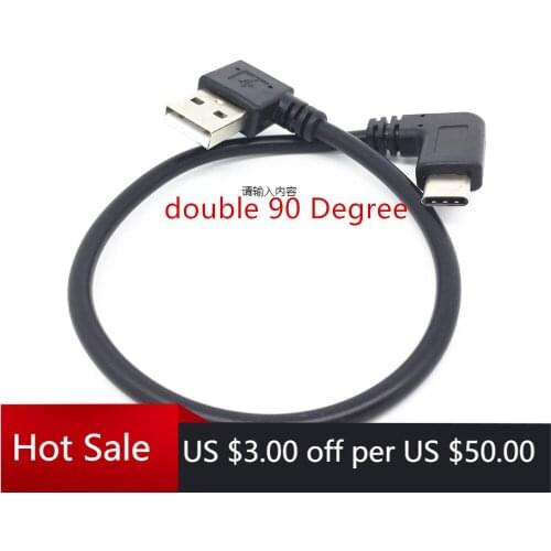 Short 25cm 90 Degree Angled USB Type C Cable Usb Type-c Cables for LG V30s+ ,V30s,Q6a,G6+,G6,G20,LG G5 SE