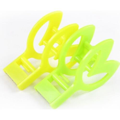 Creative Small Tape Cutter Office Accessory,Plastic Tape Holder,Classic Desktop Tape, Optional Yellow&Green Student Stationery