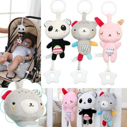 Baby Stroller Accessories Rattles Mobiles Trolley Educational Toys For Kids Plush Cars Hanging Bed Bells Carriage Dolls