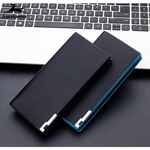 Men Wallet Casual Luxury Brand Long Men Purses Male Clutch Pu Leather Wallet Man Business Style Cards Holders Male Coin Purse