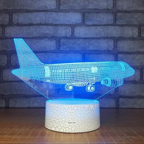 Wholesale Led 3d Stereo Lamp Acrylic Mini Night Dry Battery Lamp Shades For Table Lamps Bedside decorative lamp for childrens