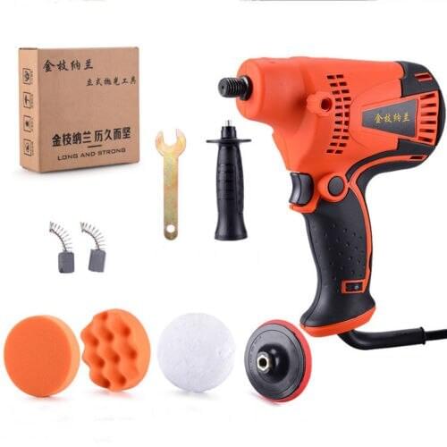 800W 220V Electric Car Polisher 900-3500rpm Furniture Polishing Waxing Machine Adjustable-Speed Sponge Leaning Polishing Tool