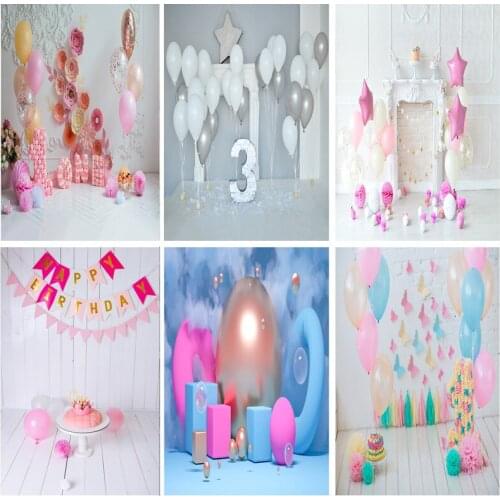 SHENGYONGBAO Birthday Photography Backdrops 1st Baby Newborn Portrait Photo Background Party Studio Photocalls 2021318ET-08