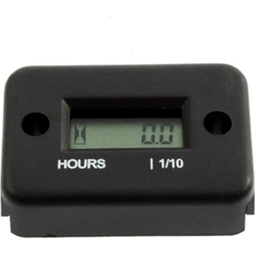 2017 New Inductive Digital Hour Meter Waterproof LCD Display for Bike Motorcycle ATV Snowmobile Marine Boat Ski Dirt Gas Engine