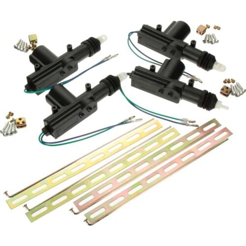 X-4Pcs 12V Universal Car Door Power Central Lock Motor Kit With 2 Wire Actuator Auto Vehicle Remote Central Locking System Motor