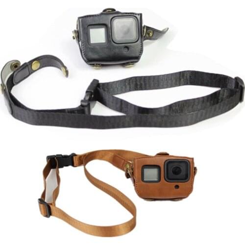 20pcs PU Leather Bag Case For Gopro Hero 8 Protective Cover Action Camera Accessories Drop Ship