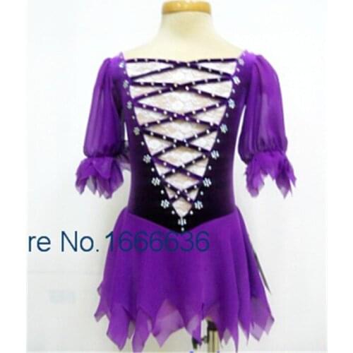 2016 Custom Ice Skating Dresses For Girls New Brand Vogue Figure Skating Competition Dress For Women DR3034