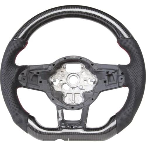 100% REAL CARBON FIBER STEERING WHEEL COMPATIBLE WITH VW GTI