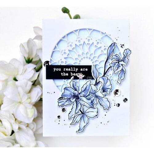 2Pcs Round flower frame metal Cutting Dies Stencils DIY Scrapbooking Paper/photo Cards Embossing Dies